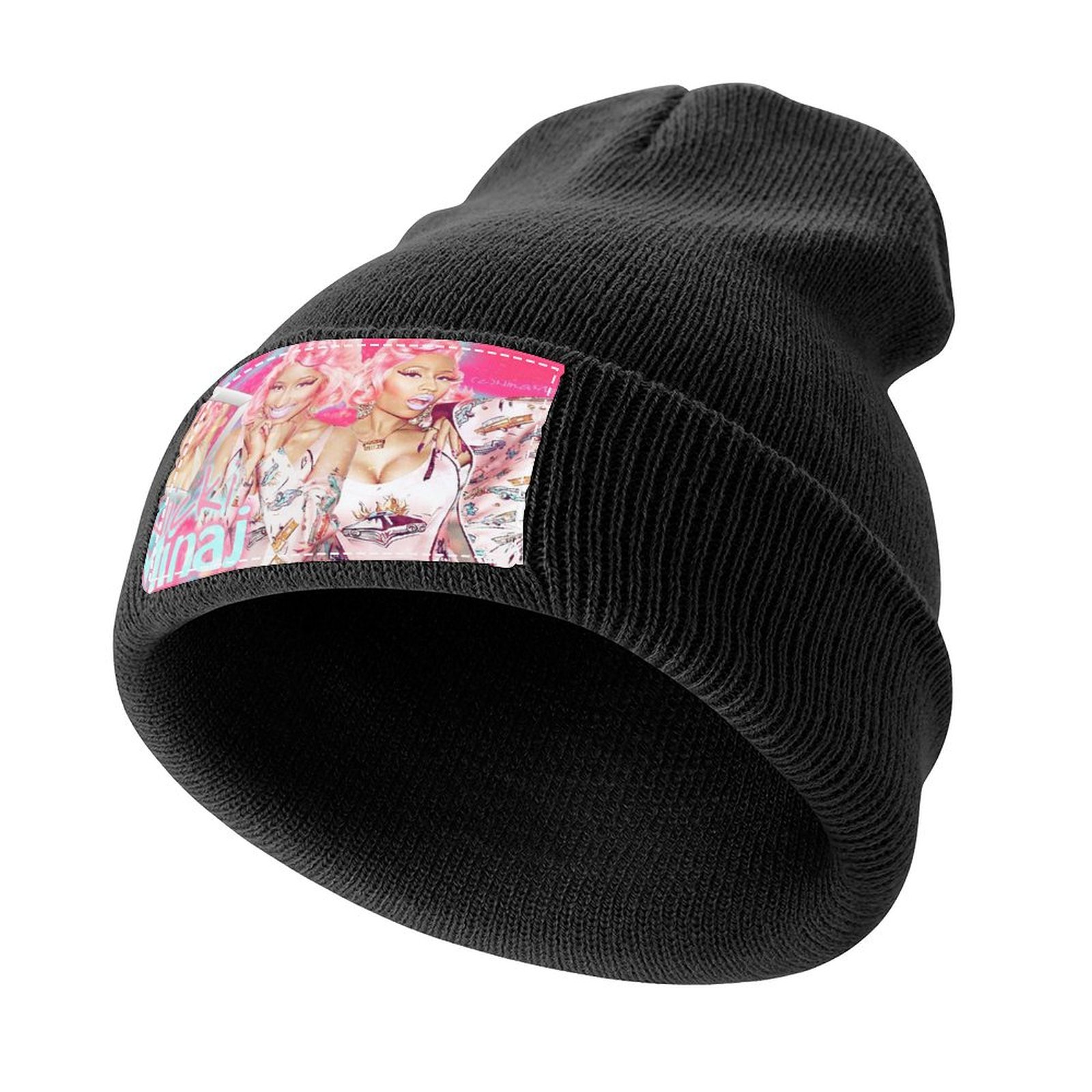 Kirby Officially Licensed Pink Cuffed Beanie with Embroidered