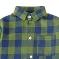thumbnail image 6 of Ultrave Boys Plaid Flannel Shirt Long Sleeve Button Down Lapel Casual Kids Top with Chest Pocket 2-15Y, 6 of 7