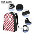 thumbnail image 5 of Single Side Full Backpack 16.1×11.8×4.5in Large Capacity Breathable Shoulder Belt Leisure Simple And Strong Bearing Capacity Crimson Moroccan Trellis Hand-Drawn Sketch_2, 5 of 8