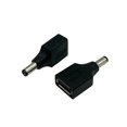thumbnail image 1 of Dafensoy Adaptador de corriente USB a CC USB 2.0 A hembra a CC 5,5 x 2,1 mm macho Adaptador de corriente 2 unidades utilizado para cargar dispositivos electrónicos con puertos CC o USB (USB F/5,5 x 2,, 1 of 4