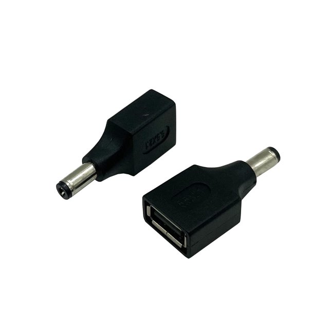 Dafensoy Adaptador de corriente USB a CC USB 2.0 A hembra a CC 5,5 x 2,1 mm macho Adaptador de corriente 2 unidades utilizado para cargar dispositivos electrónicos con puertos CC o USB (USB F/5,5 x 2,