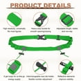 thumbnail image 3 of Uxcell Race Number Belt, Elastic Comfortable Running Belts with 6 Energy Gel Loops for Triathlon 2 Pcs & Green, 3 of 6