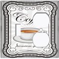 thumbnail image 2 of Metal Light Switch Wall Plate Outlet Cover (Coffee Mocha Espresso Cup Gray White Frame - Single Toggle Single Duplex), 2 of 2