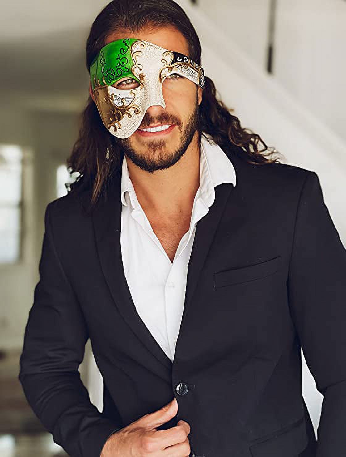 Luxury Mask Vintage Phantom of the Opera Mask ? Venetian Half Face Mask ? Costume Party, Masquerade Ball Carnival Mardi Gras