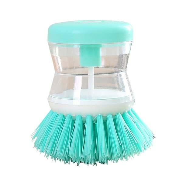 iOPQO Cleaning Supplies Dish Brush With Soap Dispenser For Dishes Pot