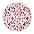 thumbnail image 2 of Halloween Christmas Tree Skirt - cat Eiffel Tower 48 Inches Christmas Tree Skirt for Halloween Holiday Indoor Home Christmas Tree Decorations with Three Ribbons, 2 of 7