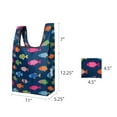 thumbnail image 2 of Wrapables Small JoliBag Collection Reusable Shopping Bag, Rainbow Fishies, 2 of 5
