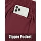 thumbnail image 4 of Pantalones cortos deportivos de secado rápido para mujer, con cintura elástica y bolsillos para entrenamiento. Pantalones cortos deportivos para correr con bolsillos con cremallera para entrenamiento, 4 of 4
