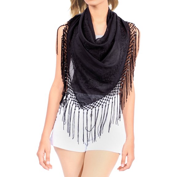 HAPPY BAY Women's Beach Bikini Swimwear Cover up Wrap Bathing suit Summer Wraps Swimsuit Sarong Skirts for Women One Size Black