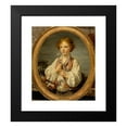 thumbnail image 2 of Jean-Baptiste Greuze 15x17 Black Modern Framed Museum Art Print Titled - Young Shepherd Who Tries the Fate to Find Out if He is Loved by His Shepherdess (1760-1761), 2 of 5
