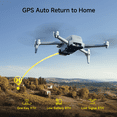 thumbnail image 3 of Snaptain P10 GPS Drone with Camera for Adults 4K Video, 4K Photo, Foldable 249g Brushless Motor Drone with Camera for Beginners with Smart Shooting Modes, Follow Me, 50 Min Flight, 3 of 11