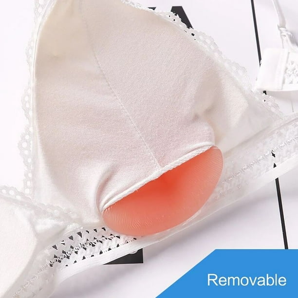 Varsbaby Women's Bra Insert Pads Push Up Silicone Bra Pads Breast Lift  Enhancer Pad Beige Transparent 