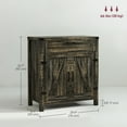 thumbnail image 3 of HOMCOM Farmhouse Sideboard Buffet Cabinet with Drawer and Adjustable Shelf, 3 of 10
