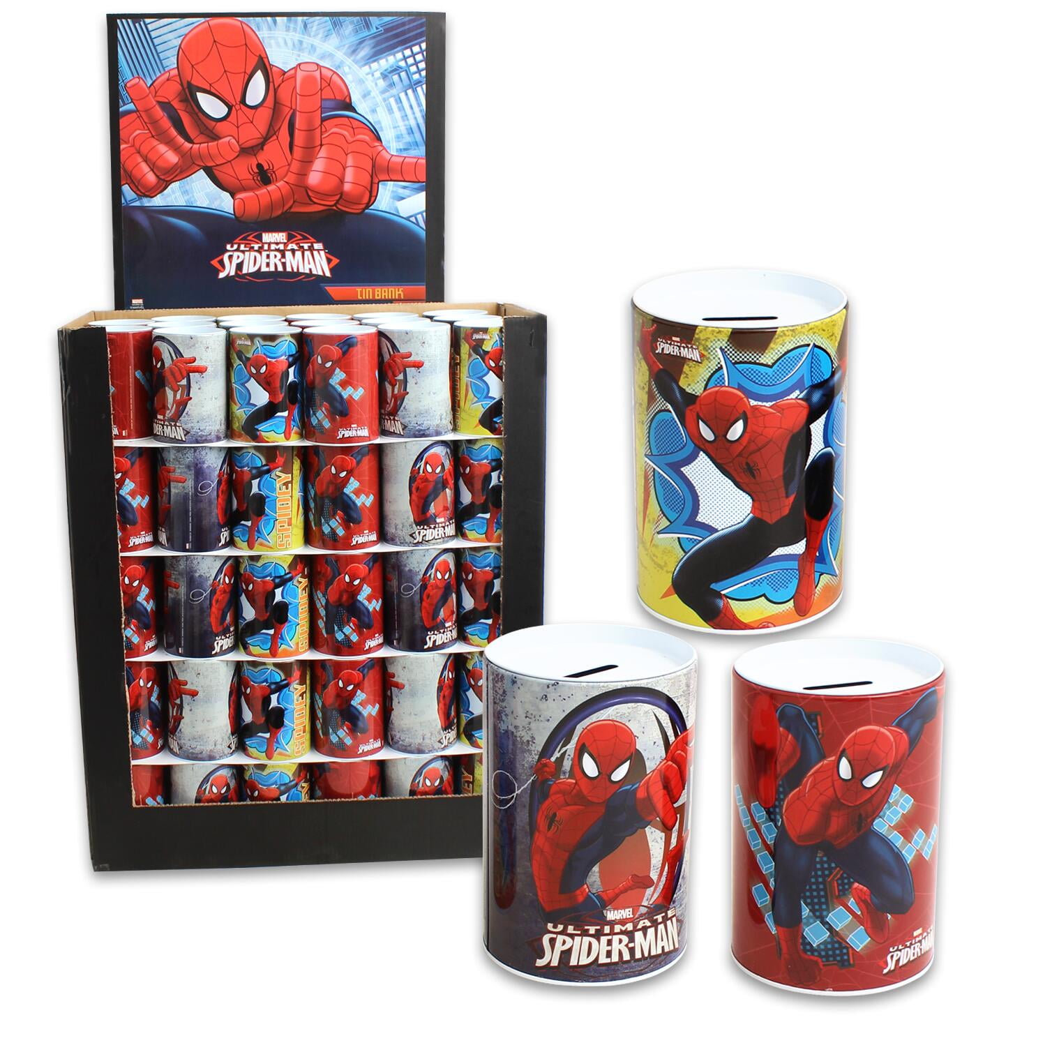 Marvel The Amazing Spider-Man 2 Kids Tin Can Coin Piggy Bank 