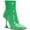Green Patent, variant on INC Womens Ibrina Faux Leather Pointed Toe Ankle Boots