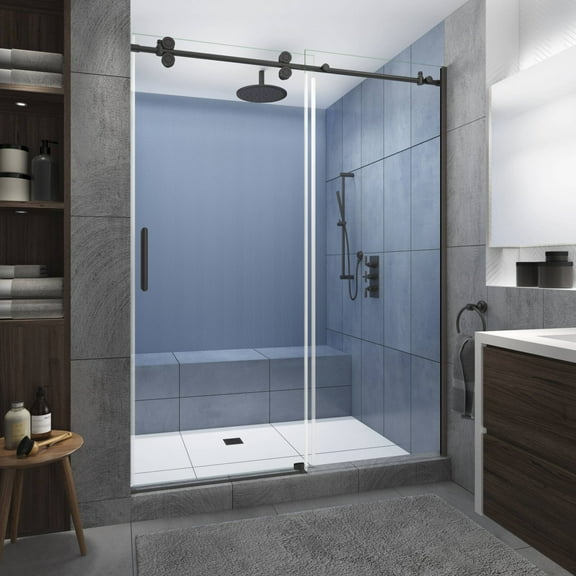 Aston Sdr978ez.Uc-5280-L Langham Xl 80" High X 52" Wide Sliding Frameless Shower Door -