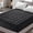 Black, variant on RIAFUN Cooling Mattress Pad Queen, Quilted Plush with Deep Pocket, Hypoallergenic, Gray