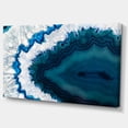 thumbnail image 2 of Designart 'Blue Brazilian Geode ' Abstract Canvas Wall Art Print, 2 of 3