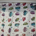 thumbnail image 3 of Cotton Window Valance Automobile Print 58 Inch Wide Cars and Trucks White, 3 of 3