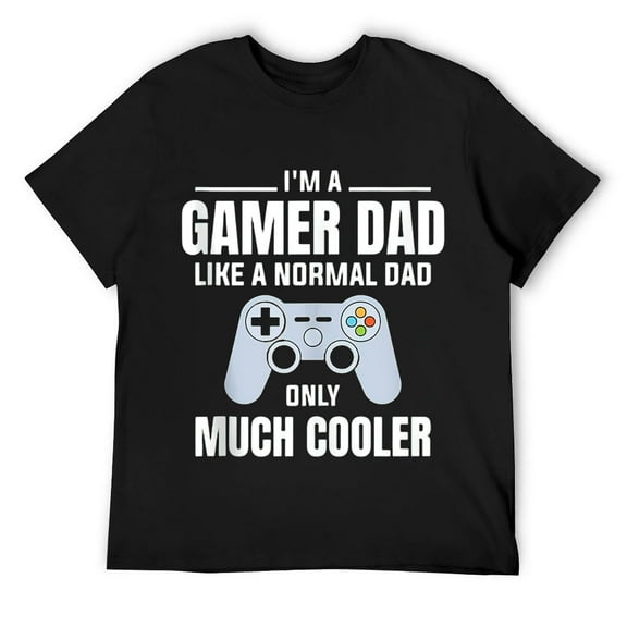 Mens Gamer Dad Like A Normal Dad - Video Game Father T Shirt Black