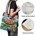 thumbnail image 3 of Transformers: Rescue Bots Bolso de tela con estampado de lienzo para mujer, bolsa de compras reutilizable y estética, con cremallera interior, regalo para mujer,40*40cm., 3 of 6