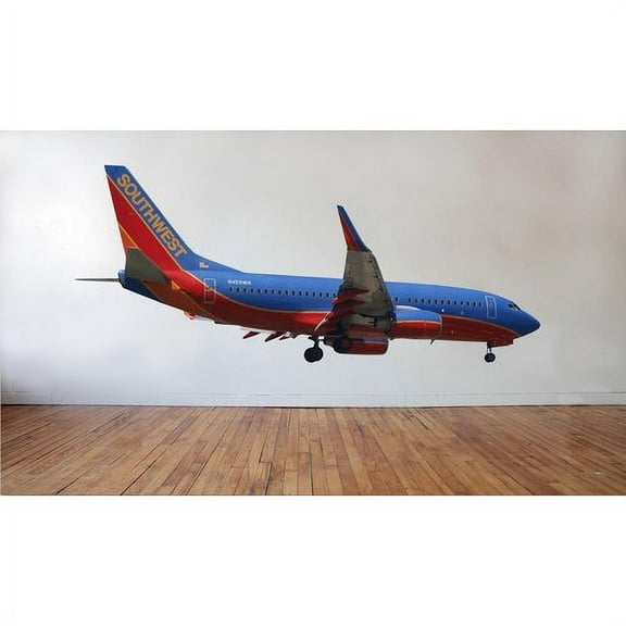 Wallhogs Chibi Southwest 737 Landing Cutout Wall Decal