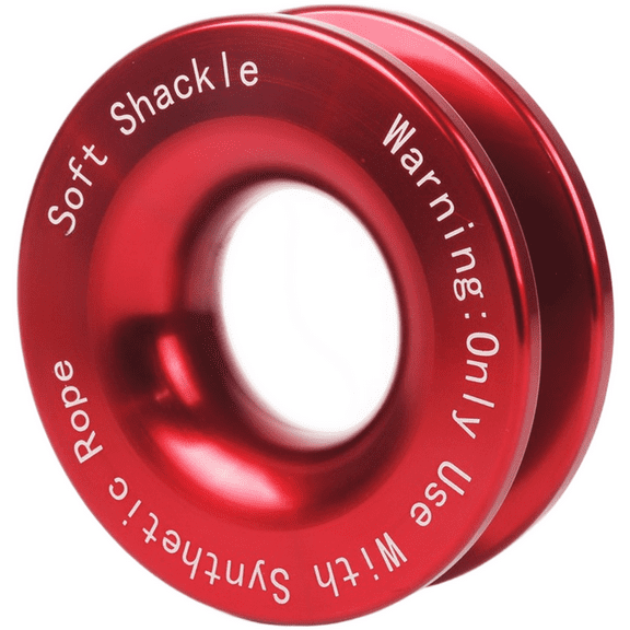 55000Lbs Winch Rope Synthetic Soft Shackle Recovery Ring Set Rugged Shackles