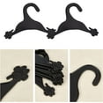 thumbnail image 4 of 20 Packs Pet Apparel Hangers Black Pet Clothes Hangers Cute Plastic Flexible Strong Paw Print for Dog Cat Pet Toddler Small Coat Hanger, 4 of 5