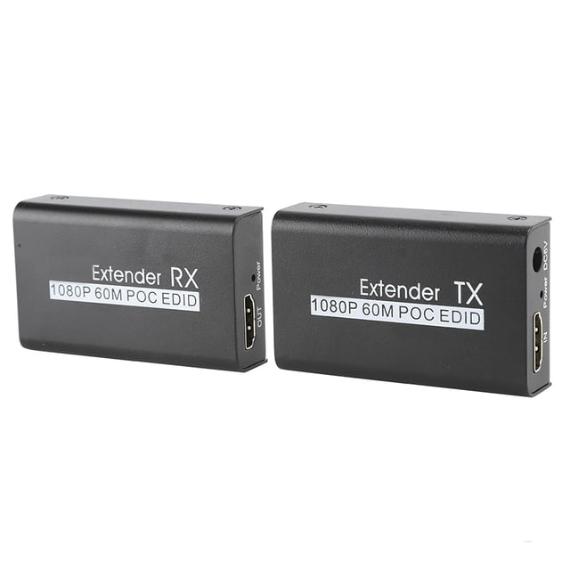 HD Multimedia Interface Extender 60M Internet Transmitter for POC Cable Power EDID Learning Function