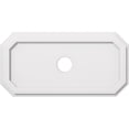 thumbnail image 1 of Ekena Millwork CMP26X13ED-03000 3 in. ID x 9 in. Rectangle Émeraude Architectural Grade Médaillon de Plafond Contemporain PVC, 1 of 4