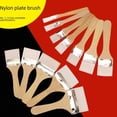thumbnail image 1 of No. 1-12 Pincel de nailon para pintura al óleo Pincel para barbacoa Pincel de nailon para tabla de lana Pincel pequeño de pelo blanco Pincel para pintura, 1 of 1
