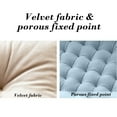 thumbnail image 4 of CasaChic Velvet Chair Cushion with Lacing Design - Super Soft, Breathable & Thickened for All-Day Comfort - Multi-Purpose Seat Pad for Reading, Bedroom & Living Room Chairs, 4 of 6