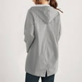 thumbnail image 4 of NAFUU Raincoat Women Lightweight Rain Jacket Waterproof Windbreaker Lined Long Hooded Jackets Outdoor Travel Trench Coats, 4 of 7