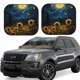 thumbnail image 1 of Balery Oil Starry Sky Sunflower Parasol para parabrisas de coche de 2 piezas | Parasol plegable para parabrisas delantero de coche para la mayoría de sedanes-Large, 1 of 6
