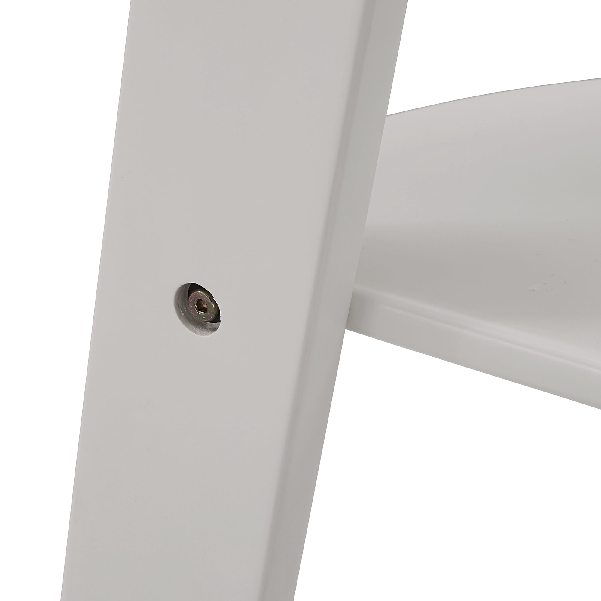Weston Home Solvig Corner Ladder 5 Shelf Bookcase, White