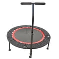 thumbnail image 3 of 40'' Foldable Mini Trampoline with Handle, Exercise Trampoline for Kids Adults, Support Up to 300 LBS, for Outdoor and Indoor Use, 3 of 7