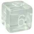 thumbnail image 5 of Role 4 Initiative Polyhedral Dice - Translucent Clear w/White, Arch'd4 (15) New, 5 of 7