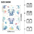 thumbnail image 3 of Elephants Ballon Ring Binder Notebook Journey Note Diary College Ruled Spiral Notebook Study Loose Leaf Paper A5 60 Pages, 3 of 8