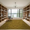 thumbnail image 2 of ODIKA 9'x12' Washable Area Rug Non-Shedding, Easy Care Terracotta Olive Floral Motif Design With Symmetrical Layout for Master Suite, California King, Under Bed, 2 of 7