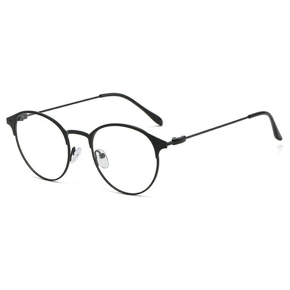 Retro Round Metal Eyeglass Frames for Square Faces, Full Frame Fashion Eyewear with a Classic Style