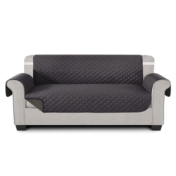 MUBSON Cubre Sillones de Microfibra Gris con Agarre Antideslizante e Impermeable para 3 Asientos