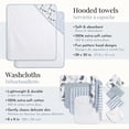 thumbnail image 2 of Dream On Me Baby 2 Piece Hooded Towels & 12 - Piece Washcloth Set in Blue Dino Print, 2 of 8