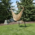 thumbnail image 5 of Sunnydaze Polyester Caribbean-Style Hammock Hanging Chair with Adjustable Stand - Tan, 5 of 11