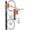 Orange, variant on monTEK Automatic Lift Bike Rack, Heavy-Duty Vertical Wall Mount for 24–29 Inch Bikes up to 71 lbs, Space-Saving Bicycle Storage Rack for Garage, Shed or Apartment