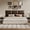 Dark Coffee, variant on Industrial Dark Gray Linen Non-Adhesive Headboard 24x12 Inch 6-Panel Kit - Peel and Stick Design for Queen Beds, Temporary Space Solution
