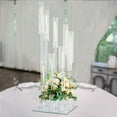 thumbnail image 6 of Efavormart 48" Crystal 9-Arm Cluster Glass Candelabra Floral Pedestal Stand, Square Hurricane Taper Candle Holder Stand, 6 of 11