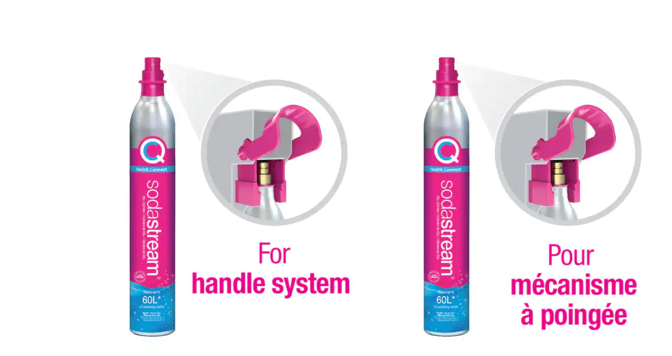 SodaStream 60L Quick Connect CO2 Cylinder, Refill Exchange Program