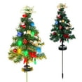 thumbnail image 2 of Solar Christmas Decorations, LED Christmas Tree Stake Light with Ornaments for Outdoor Garden Pathway Yard Landscape Holiday Decor Waterproof Christmas Decoration Light, 2 of 5