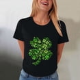 thumbnail image 6 of COMVALUE Funny Cute Shamrock Irish Graphic Tee Top for Women St Patricks Day Shirt (Black, S), 6 of 8