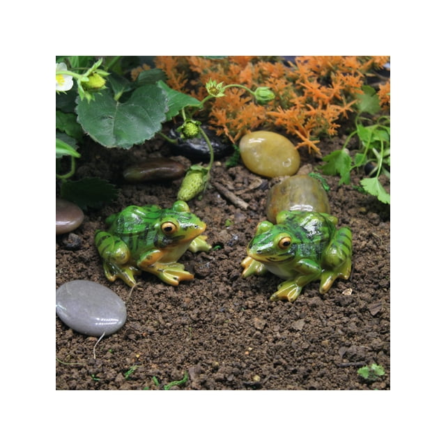 Lovely Pretty Frogs Figurines Resin Frogs Miniature Figurine Frogs Decor